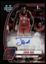 2024-25 Bowman U Chrome 1st John Bol #31 Black Wave Prospect Auto