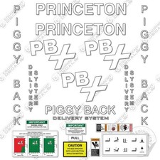 Fits Princeton PB55 3X Decal Kit Piggyback Forklift - 7 YEAR OUTDOOR 3M VINYL!
