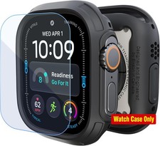 Military Grade Bumper Case with Tempered Glass Protector for 49mm Apple Watch Ul