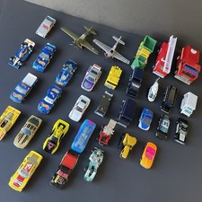 Lot of 33 Mattel Hot Wheels, Matchbox Cars Trucks Aircrafts 1970s - 2000s Read 