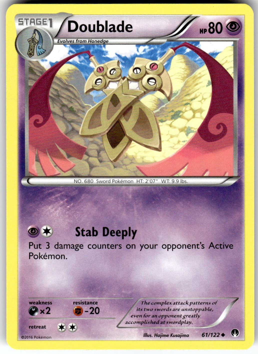 Doublade XY - BREAKpoint 61/122 2016 NM