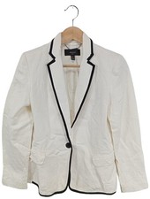MANGO SUIT Blazer corto Donna Blazer Taglia IT 40 bianco stile professionale