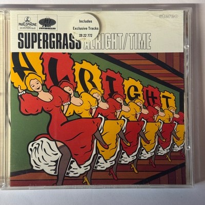 Supergrass Alright / Time CD Single 1995 Time Condition Je Suis Votre Papa Sucre