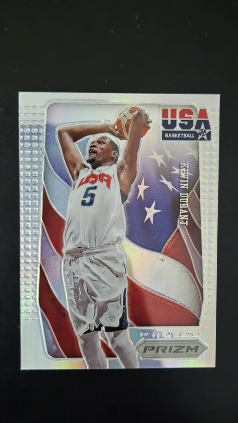 2012-13 KEVIN DURANT PRIZM USA SILVER REFRACTOR PRIZMS SP INSERT! CARD #2 PANINI