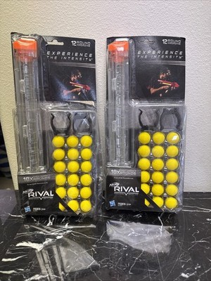 2-New Nerf Rival 18-Round Refill Pack and 12-Round Magazine Box slightly bent
