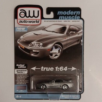 Auto World Modern Muscle 1997 Toyota Supra 1:64 Diecast Car Silver Limited