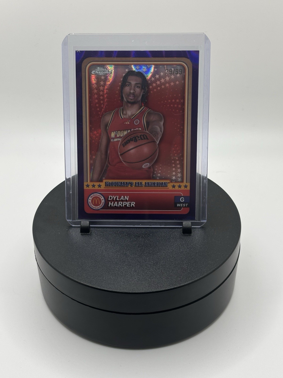 2024 Topps Chrome Mcdonald's All American - Dylan Harper #88 Purple Lava...