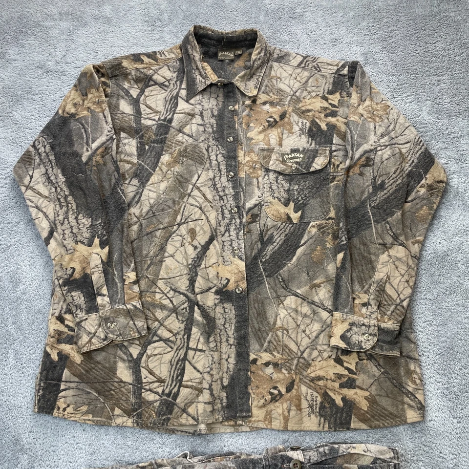Spartan Suit Mens Extra Large Camo Shirt Pants Hunting Realtree Cotton Camping - Image 2 of 4