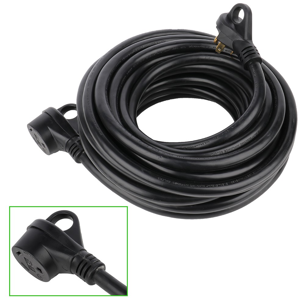 ?50 Ft 30 Amp RV Extension Cord TT-30 Power Supply Cable for Motorhome Camper