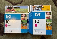 Lot of 2 Genuine HP C4843A Magenta Ink Cartridge, Sealed, 7/08 10/07
