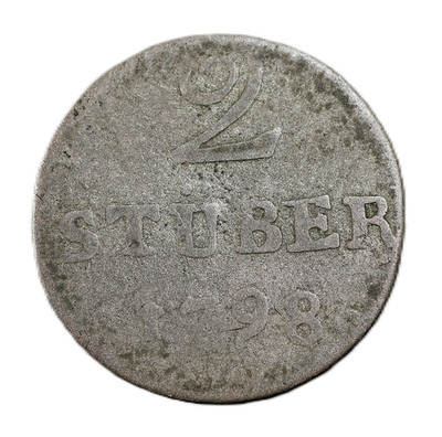 1798 Jever 2 Stüber   KM#106   Billon Silver   Lordship of Jever   Rare German S