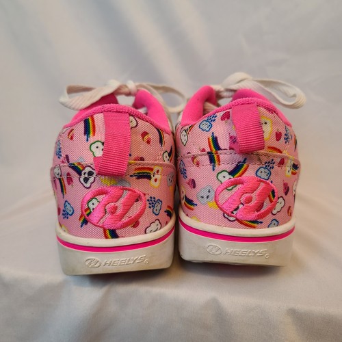 Heelys Size Youth 5 GR8 Pro 20 Prints Skate Sneaker Pink/Rainbows - Picture 5 of 8