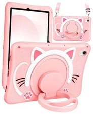 for Samsung Galaxy Tab S9 Case 11 Inch - Cute Cartoon Kawaii Cat Kitten Girls
