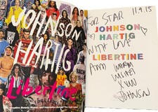 RARE SIGNED & DATED Johnson Hartig Book Libertine HC 1st ED. Print Cult Label