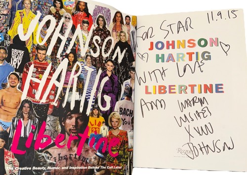 RARE SIGNED & DATED Johnson Hartig Book Libertine HC 1st ED. Print Cult Label