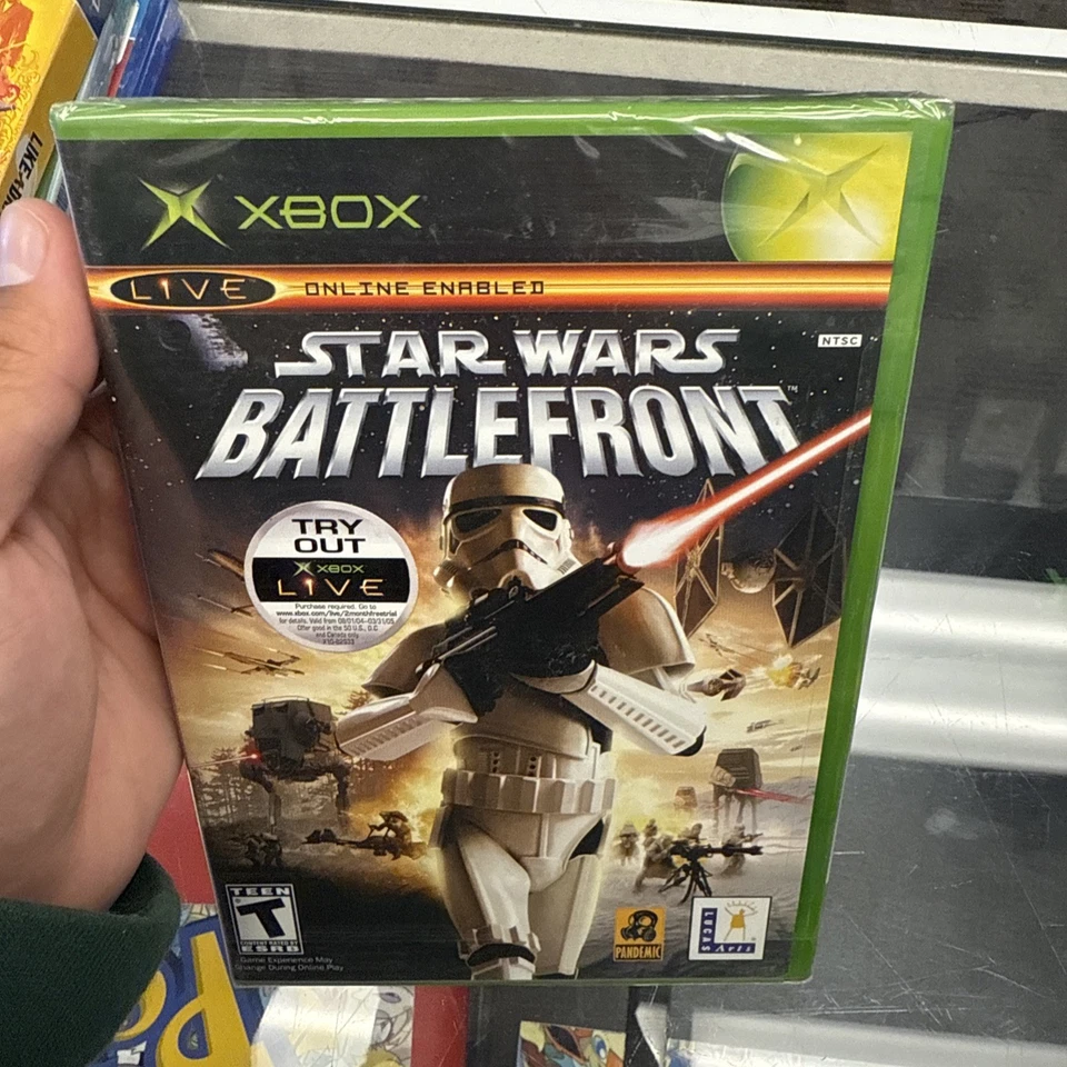 Star Wars Battlefront Xbox Original BRAND NEW Factory SEALED BLACK LABEL RARE - Image 3 of 4