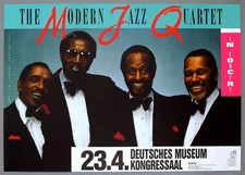 MODERN JAZZ QUARTET – rare vintage original Munich 1985 concert poster