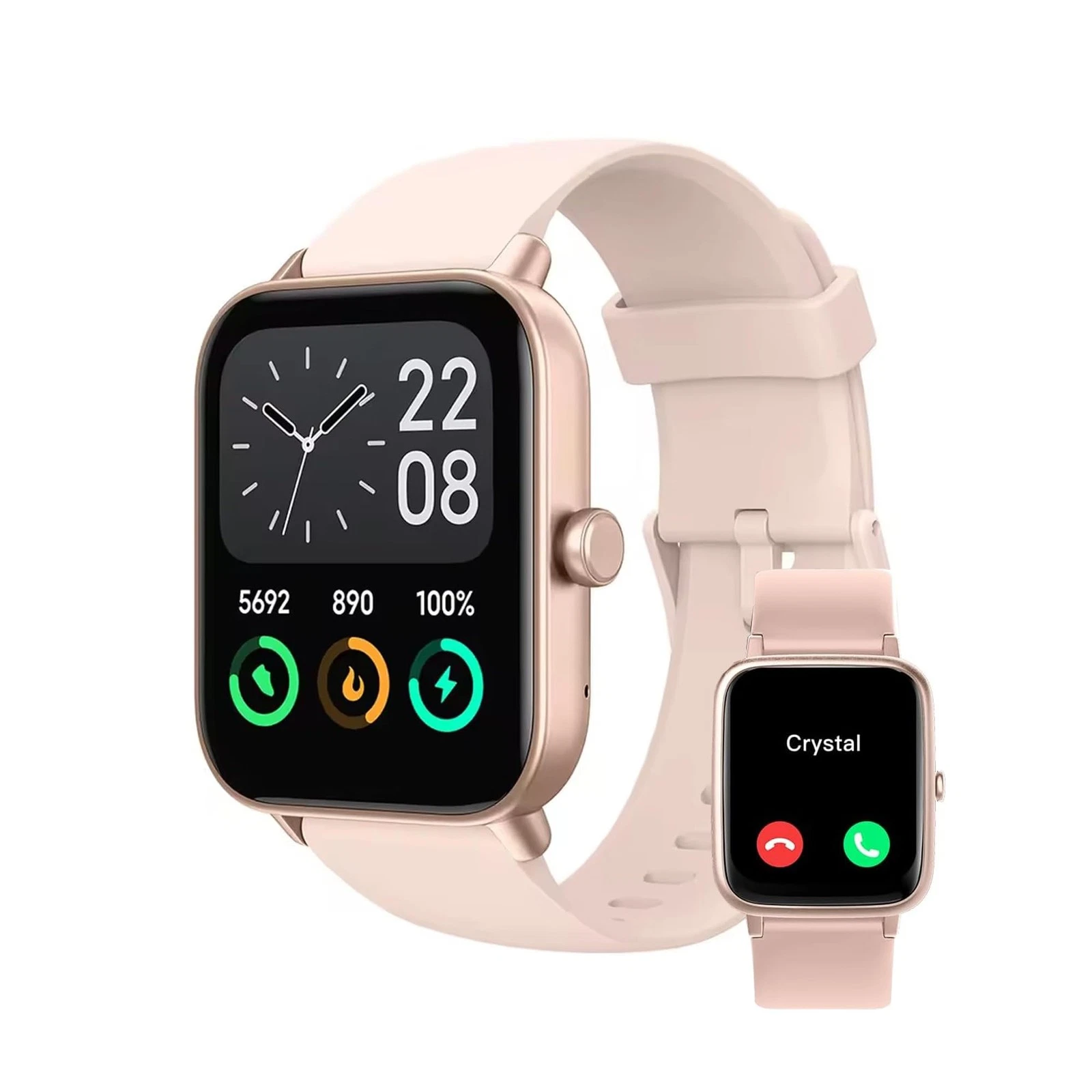 Smart Watch Bluetooth Call 1.83" Fitness Tracker IP68 UK