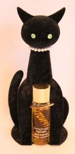 VINTAGE 1960's MAX FACTOR SOPHISTI-CAT HYPNOTIQUE PERFUME BOTTLE w/CONTENT