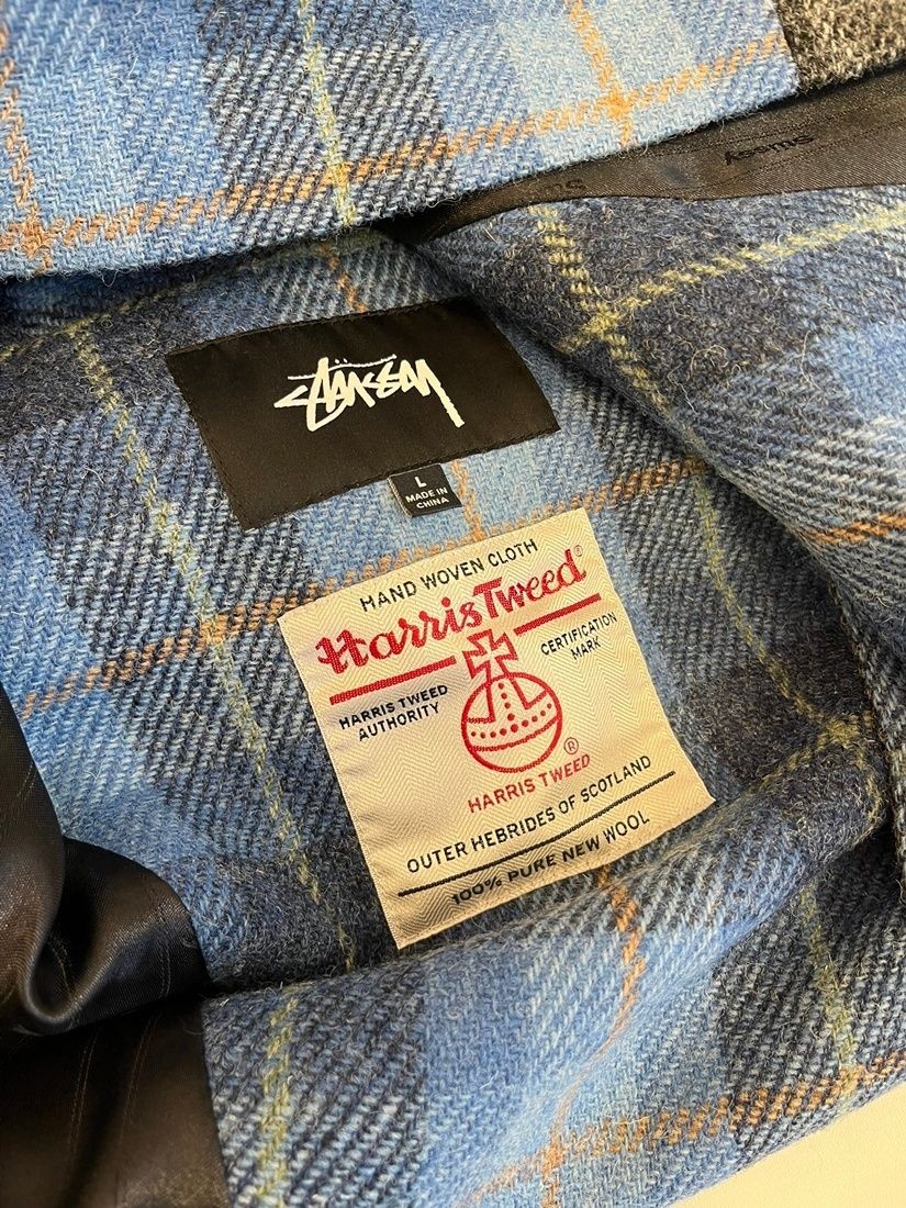 Stussy Harris Tweed Check Tailored Wool Jacket & Pants L Used From Japan thumbnail 5