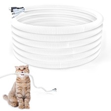 Cord Protector for Pets,10ft-Cable from Chewing,Durable 10ft, White