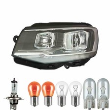Halogen Scheinwerfer links H4 für VW Transporter VI Bus SGB SGG inklusive Lampen