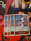 4x Monkey D. Garp Rare (R) OP13-016 Carrying On His Will English Foil