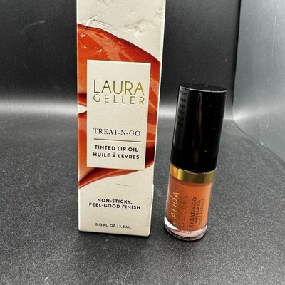 NWT Laura Geller Treat-N-Go Tinted Lip Oil - Cruch Time- minor box damage