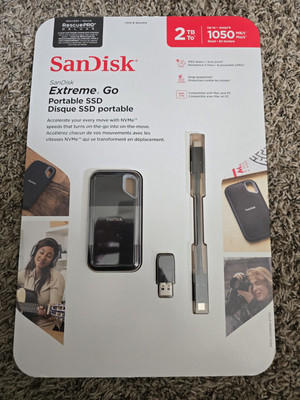 SanDisk 2TB, External,2.5 inch (SDSSDE61-2T00-G25) Solid State