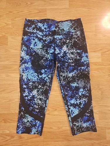 Calvin Klein Pantalone Capri Donna Grande Multicolore Performance Active. D6 - Foto 3 di 12