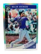 2018 Panini Donruss Optic Chrome Nolan Arenado #138 Silver Prizm Colorado