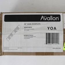 Avallon ADKP48SS 48 inch Stainless Steel Dual Unit Kickplate