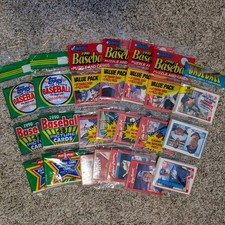 1990 Topps Donruss Fleer Baseball Rack Pack Lot 7 Packs Bo Jackson Frank Thomas