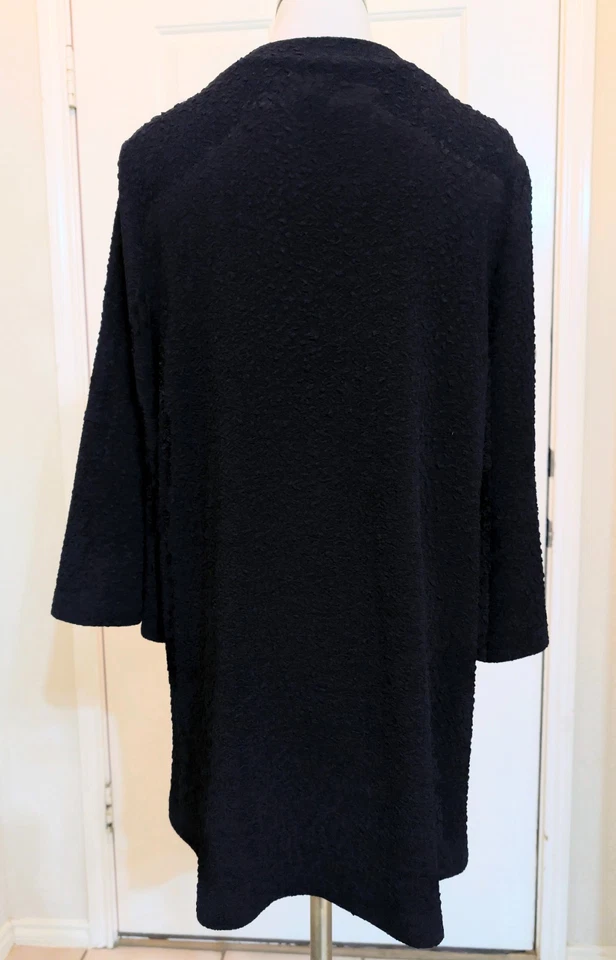 Chaqueta Joseph Ribkoff Negra Talla 10 Rojo y Azul Estampado Floral Abstracto Foto 2 de 4