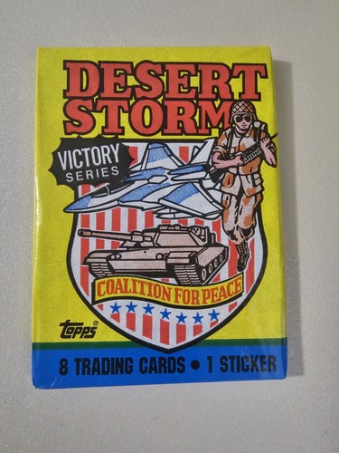 1991 Topps Desert Storm Trading Cards Unopened Wax Pack - Victory Series