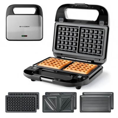 KEINVE 3in1 Sandwich Maker, Waffle Maker and Panini Press Grill, 800W Electri...