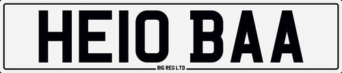 HELLO HE10 BAA FARM TUP EWE RAM SHEEP FARMER PRIVATE REGISTRATION NUMBER PLATE - Picture 2 of 2