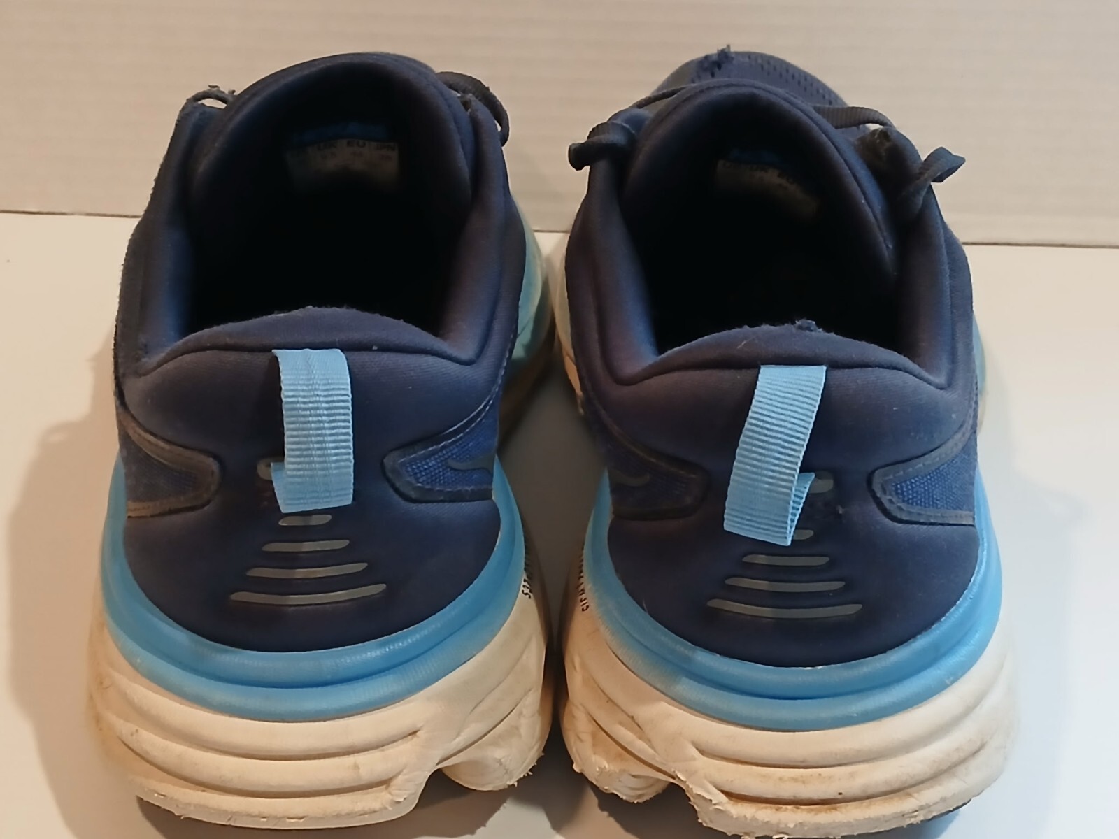 (10) Blue Hoka Bondi Running Shoes  thumbnail 5