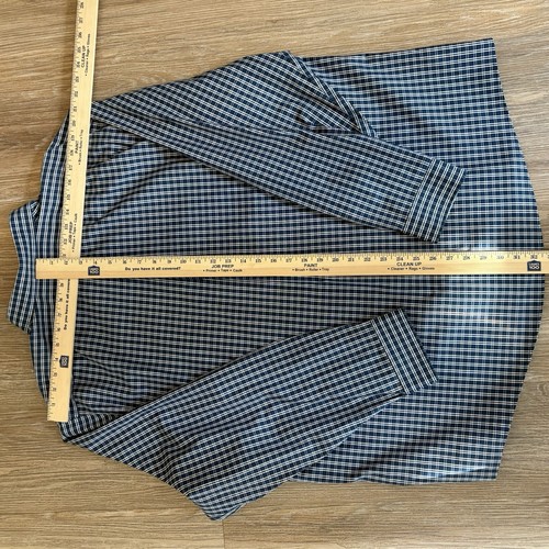 Eddie Bauer Men’s Wrinkle-Free Relaxed Fit Oxford Cloth Blue Plaid Size 2XL NICE - Picture 6 of 7