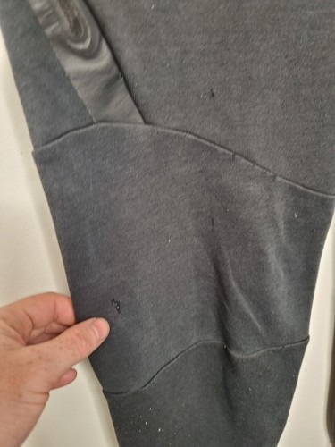 nike track pants size small black embroidered active tech fleece drawstring - Picture 5 of 15