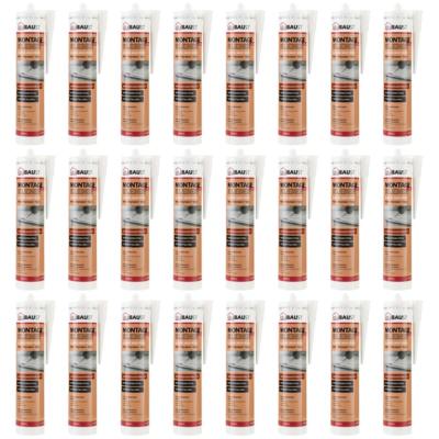 24x dubaust AMK24 Universal Montagekleber Holz Styropor 511g Kartusche Weiss