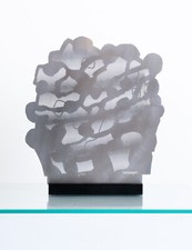 Pietro CONSAGRA - "Sottilissime" (E), 1985 - Alluminio e marmo