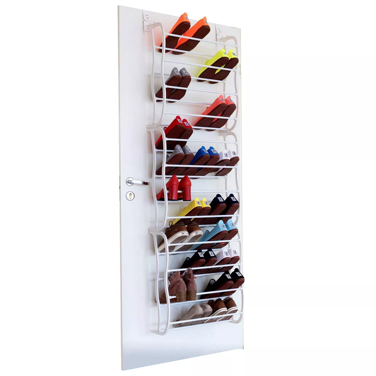 36 Pairs Over The Door Shoe Rack Wall Hanging Closet Organizer