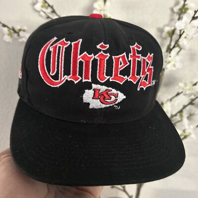 Custom Chiefs Old English Script Snapback Hat Cap Rare Custom NOT VTG