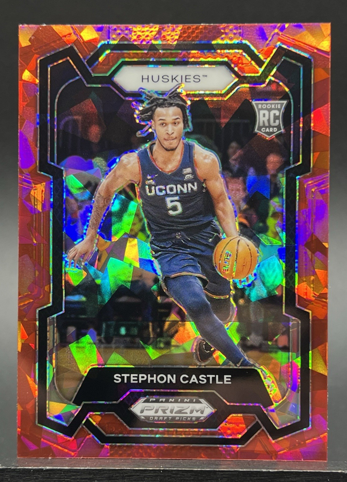 2024 Prizm Draft Picks Stephon Castle RC Red Ice Rookie #17