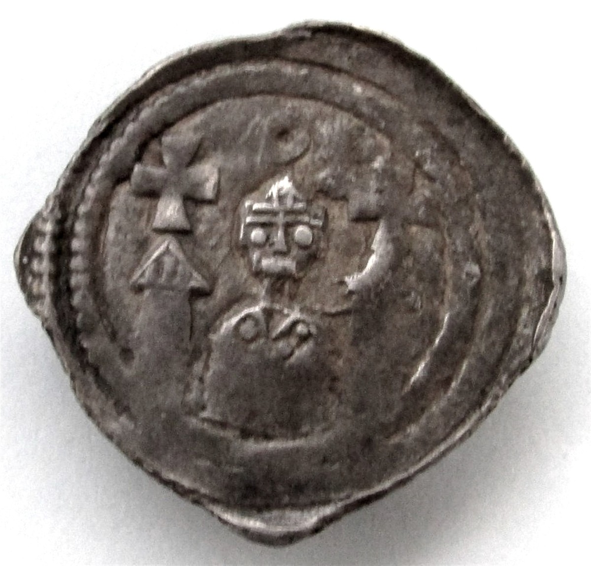 1200-1246 SILVER AUSTRIA SALZBURG PFENNIG ARCHBISHOP