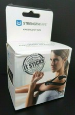 StrengthTape Kinesiology Tape  20 Pre-Cut Strips 2" x 16.4 ft Qty 1 or 12 Rolls