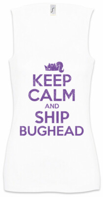 Keep Calm And Ship Bughead Damen Tank Top Riverdale Andrews Betty Jughead Fun