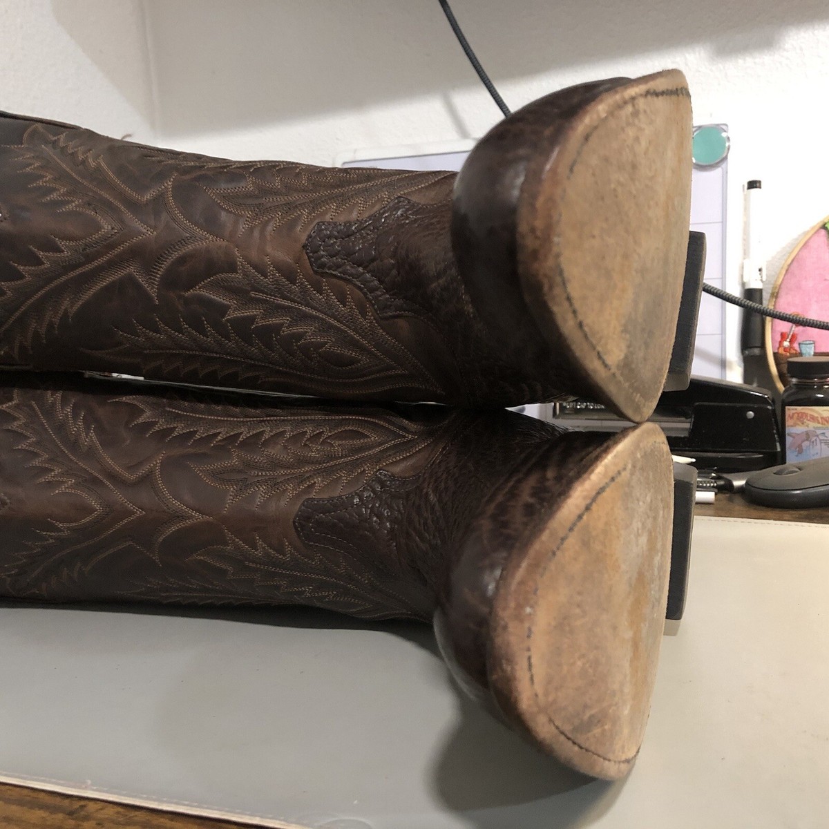 Vintage Tony Lama 8917 Shark Skin Cowboy Boots USA Size 9 EE Vintage Tony Lama 8917 Shark Skin Cowboy Boots USA Size 9 EE
