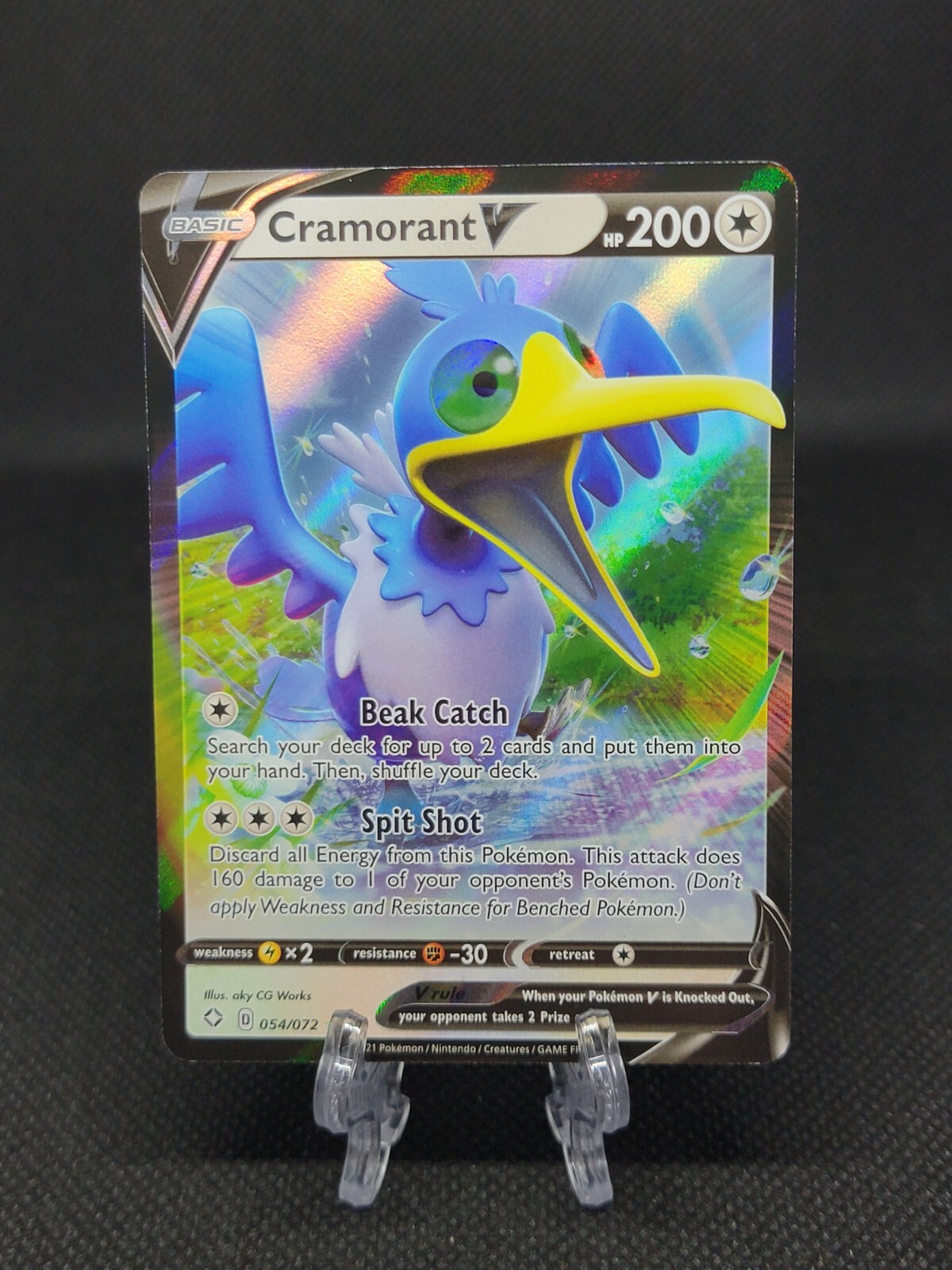 CRAMORANT V - 054/072 - Ultra Rare - Shining Fates - POKEMON TCG Near Mint